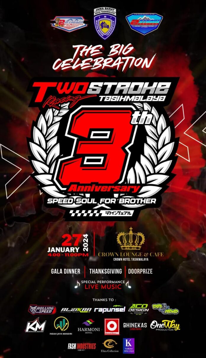 Two Stroke Racing Tasikmalaya Rayakan Hari Jadi ke-3 Tahun