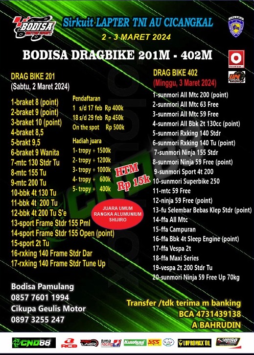 Drag Bike Bodisa