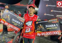 Tommy Salim Akhirnya Sandingkan Dua Juara Umum Superchallenge Kejurnas Supermoto 2024