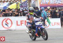 Ahwin Sanjaya ft Putra Sakat BKRT Ampuh Juarai Bebek 2T STD 125cc Seri 2 LFN HP969 Mijen Semarang