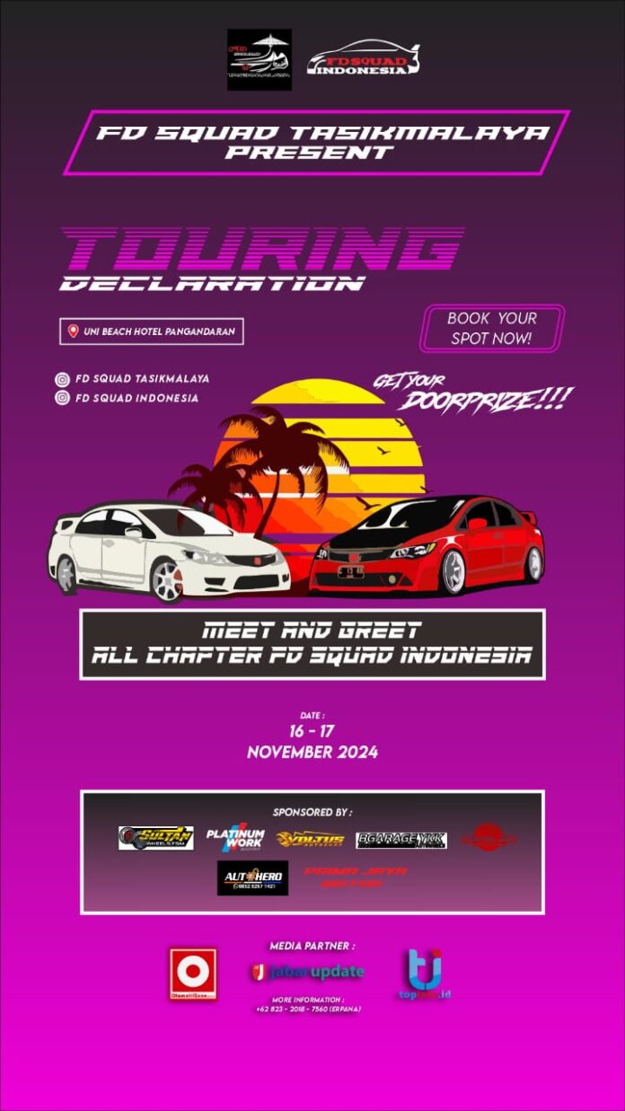 FD Squad Tasikmalaya Gelar Touring Declaration, Seluruh Chapter se-Indonesia Hadir