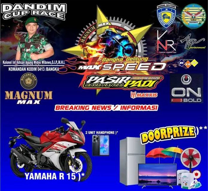 Dandim-Cup-Race-Bangka-Belitung-Max-Speed-(1) Pasir Padi Grasstrack Bangka