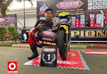Abdul Gofar Menang Krusial di Bebek 2T 125cc Open UDRM ABDUL GOFAR