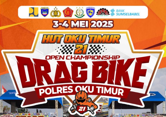 Drag Bike HUT OKU Timur ke-21 Siap Digelar: Hadiah 4 Unit Motor untuk Juara Umum