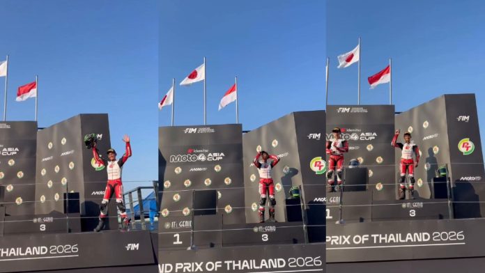 Bintang Pranata Sukma Podium di Race 1 Grand Prix Thailand 2026 Moto4 Bintang Pranata Sukma