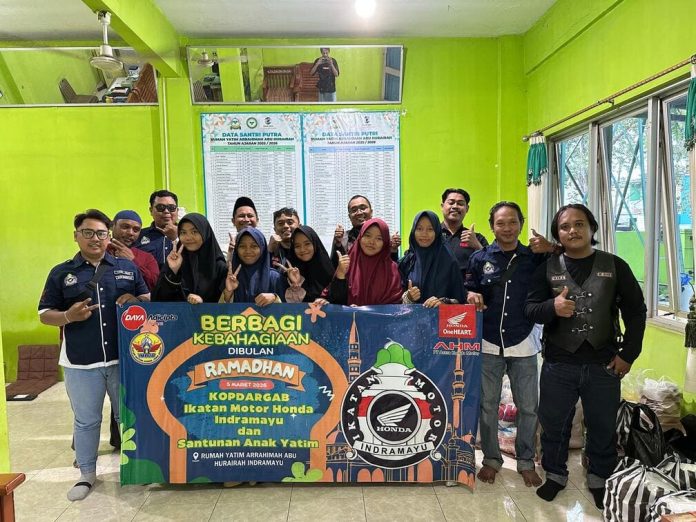 Ikatan Motor Honda Indramayu Gelar Kopdargab dan Santunan Anak Yatim