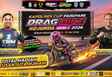 Parepare Memanas! Kapolres Cup Drag Bike Kejurda Seri 1 2026 Siap Digelar, Hadiah Ratusan Juta Menanti! Parepare Memanas! Kapolres Cup Drag Bike Kejurda Seri 1 2026 Siap Digelar, Hadiah Ratusan Juta Menanti!